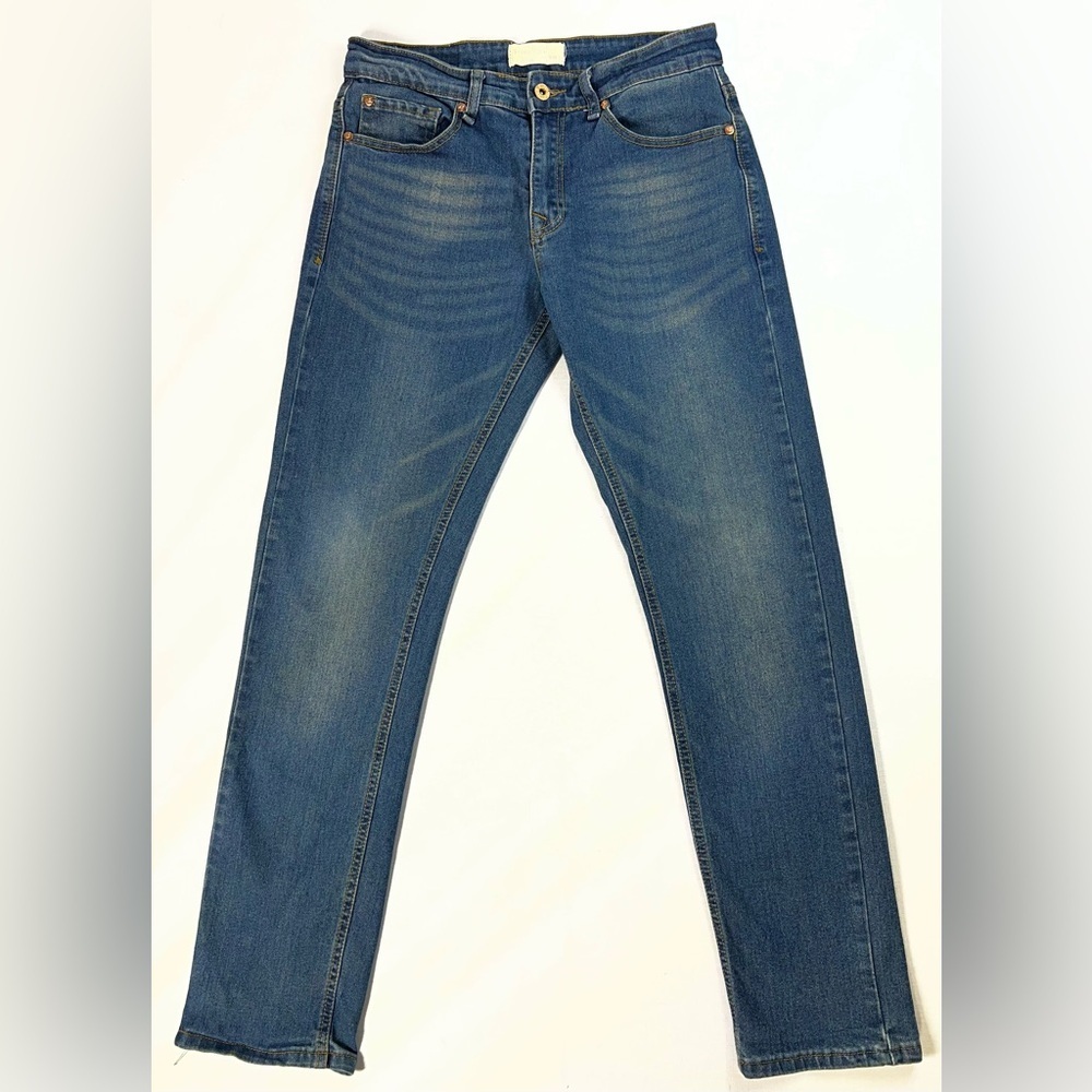 Smith & Mills Stretch Denim Dark Blue Wash Denim Jeans Womens 30x30 A-21
